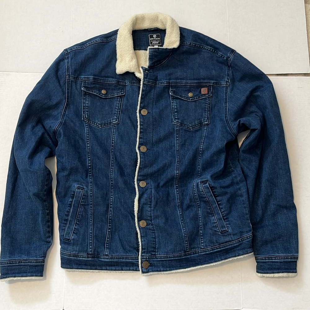 Born Primitive Men’s XL Denim Jacket Sherpa Lined